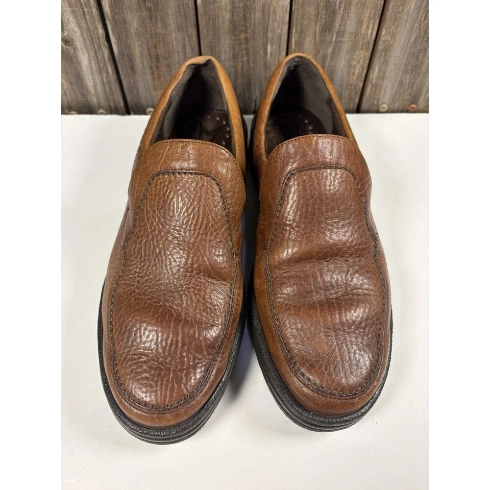 Mephisto Air-Jet Loafers Shoes Mens Size 8 UK/8.5 US Brown Grain Leather Slip On
